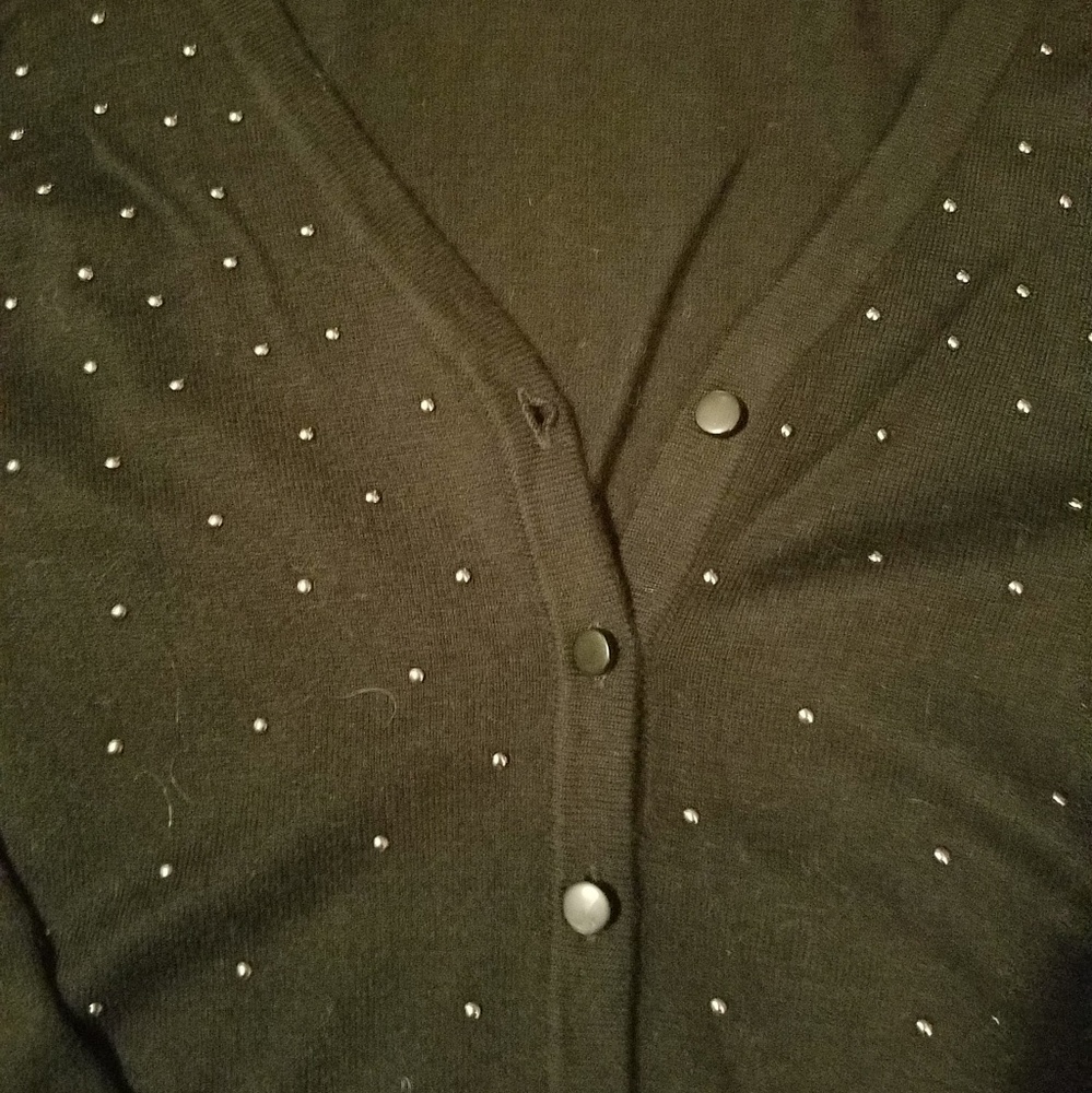 Merona SWEATER W CRYSTAL BLING - Picture 2 of 4